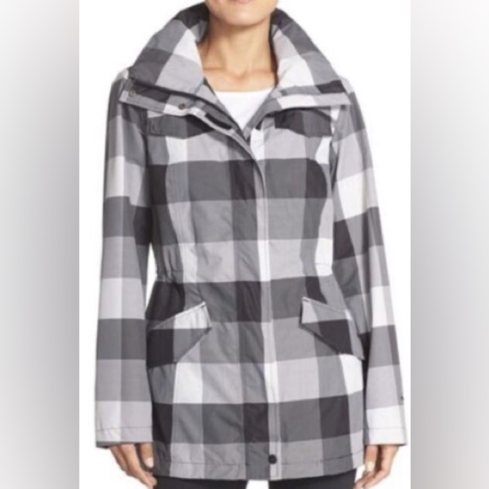 Plaid The North Face Rain Coat
